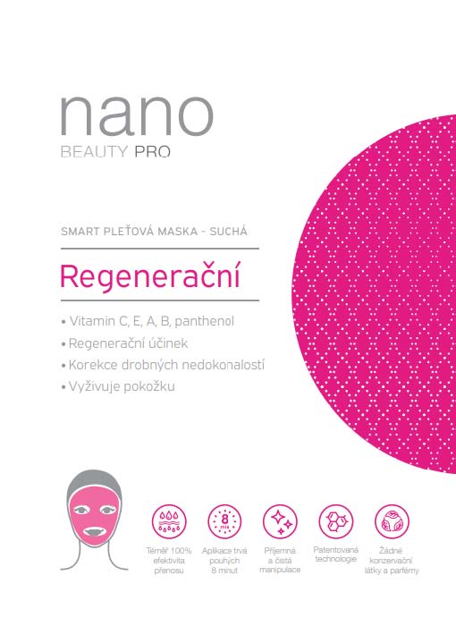 Suchá nanovlákenná maska - Regenerační - 1 ks